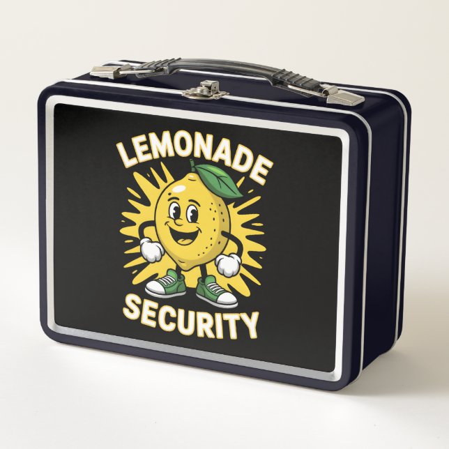 Lemonade Stand Security Metal Lunch Box (Front)