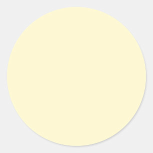 Lemonade Yellow Solid Colour   Classic Elegant Classic Round Sticker