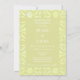 Lemonade Yellow Summer Bright Batik Custom Invitation