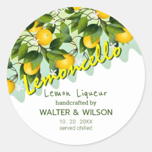 Lemoncello Lemon Fruit Classic Round Sticker