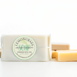 Lemongrass Aromatherapy Soap Custom Website Classic Round Sticker