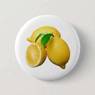 Lemons 6 Cm Round Badge