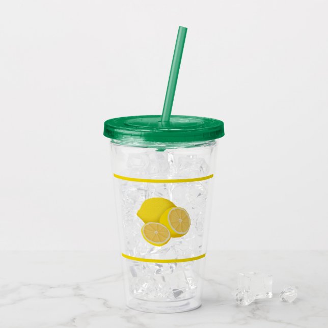 Lemons Acrylic Tumbler (Back Ice)