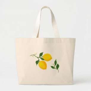 Lemons and Leaves tote bag