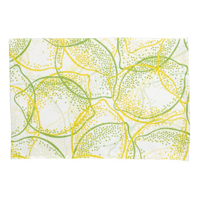 Lemons and Limes: Fresh Pattern. Pillowcase (Front)