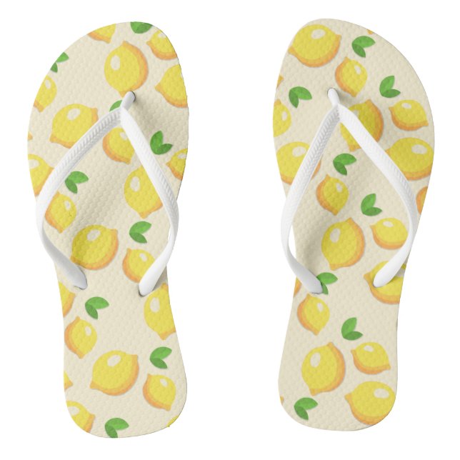 Lemons and more lemons! jandals (Footbed)