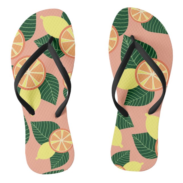 Lemons and oranges jandals (Footbed)
