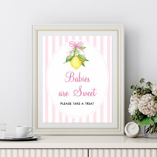 Lemons Babies are Sweet Table Sign