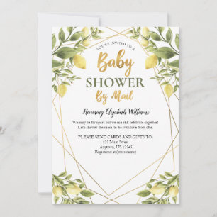 Lemons Baby Shower By Mail Invitation