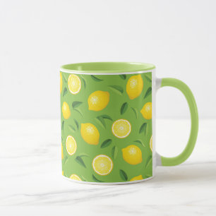 Lemons Background Pattern Mug