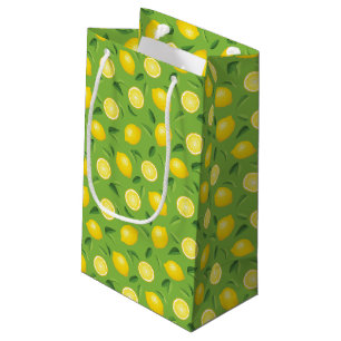 Lemons Background Pattern Small Gift Bag