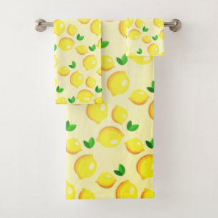Lemons Bath Towel Set