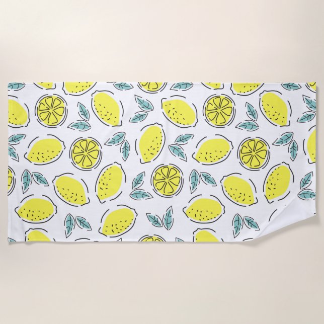 Lemons Beach Towel (Front)