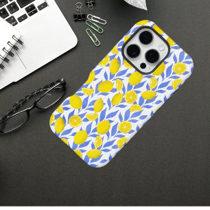 Lemons Blue Mediterranean iPhone 16 Pro Case