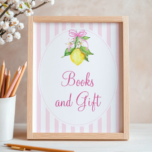 Lemons Books and Gift Table Sign