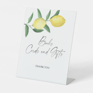 LEMONS - BOOKS CARDS AND GIFTS Poster Pedestal Sign
