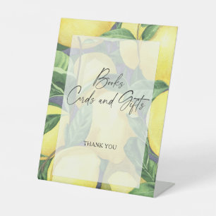 LEMONS - BOOKS CARDS AND GIFTS Poster Pedestal Sign