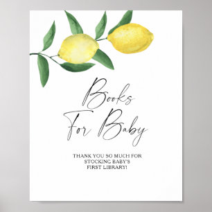 Lemons - books for baby poster