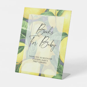 Lemons - books for baby poster pedestal sign