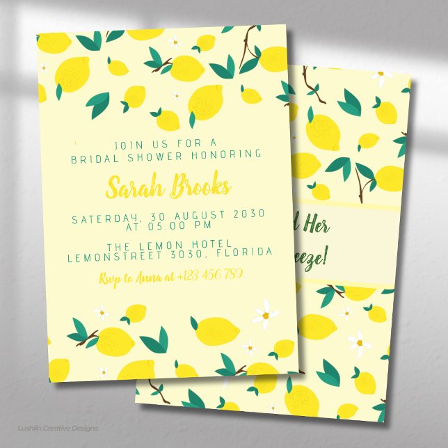 Lemons Bridal Shower Invitation (Creator Uploaded)