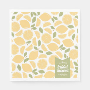 Lemons Bridal Shower Personalised Napkin