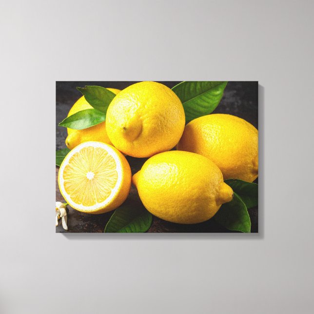 lemons canvas print (Front)