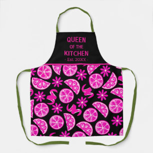 lemons citrus lemonade chef pink apron