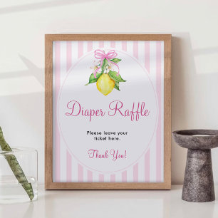 Lemons Diaper Raffle Sign