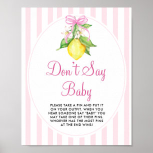 Lemons Don’t Say Baby Sign Game