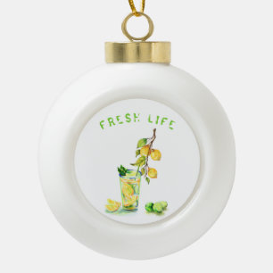 Lemons Drink Christmas Ornament