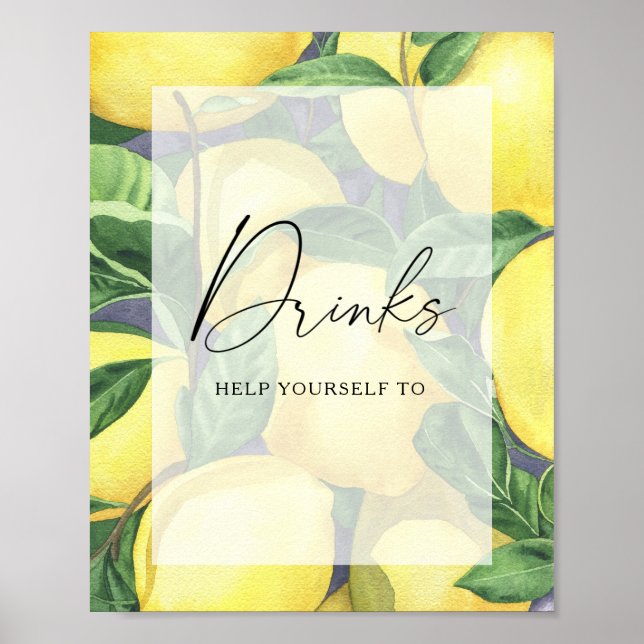 Lemons - Drinks  Poster (Front)