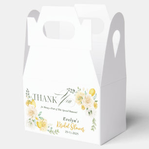 lemons Eucalyptus Rose Bridal Shower Thank You Favour Box