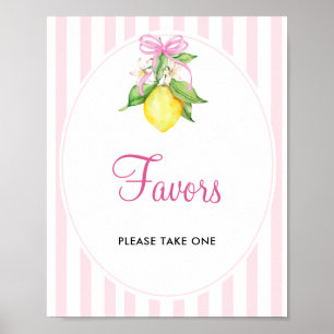 Lemons Favours Table Sign
