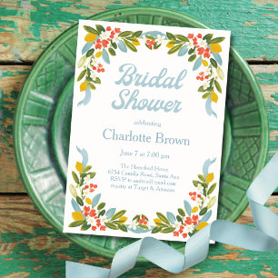 Lemons Garland Bridal Shower Invitation