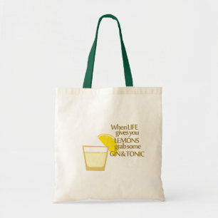 lemons gin and tonic tote bag