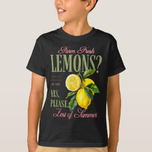 Lemons graphic vintage farm fresh aesthetic summer T-Shirt