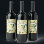 Lemons Greenery Handmade  Wine Label<br><div class="desc">Elegant watercolor lemons and greenery on a pale lemon yellow background, these labels are perfect to attach to your own bottles to give as gifts or to serve guests. "HANDMADE" and "SPECIALLY FOR YOU" on the front with your name at the bottom OR use any wording. MATCHING items in our...</div>