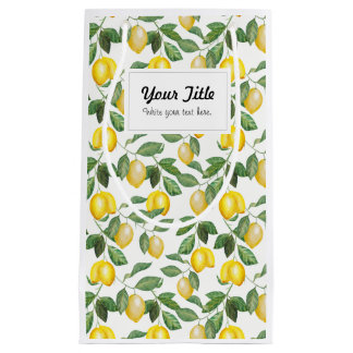 lemons, illustration. Personalizable Small Gift Bag