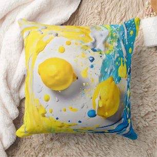 Lemons in a Splash Cushion