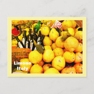 Lemons in Limone Italy Postcard