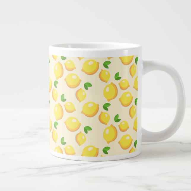 Lemons Large Coffee Mug (Right)