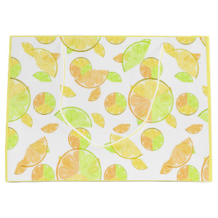 lemons lime orange slices fruit citrus nature large gift bag