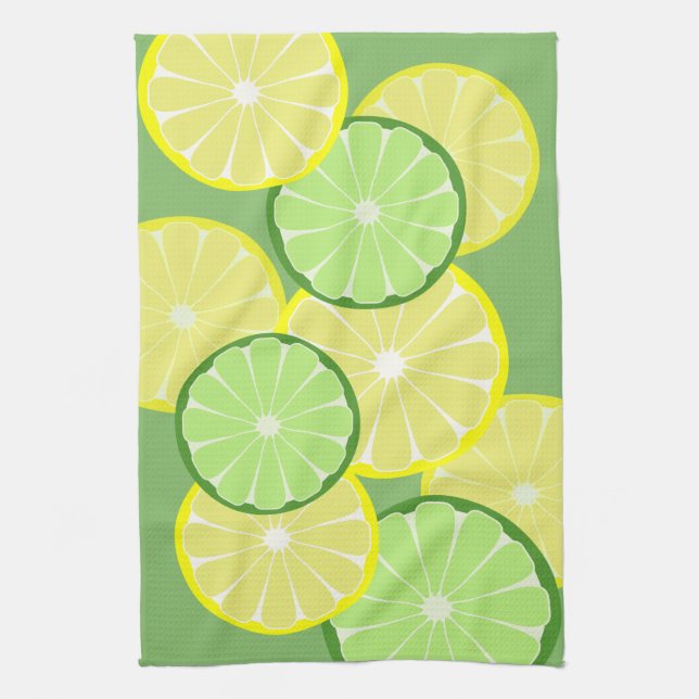 Lemons Limes Kitchen Towel Gift (Vertical)