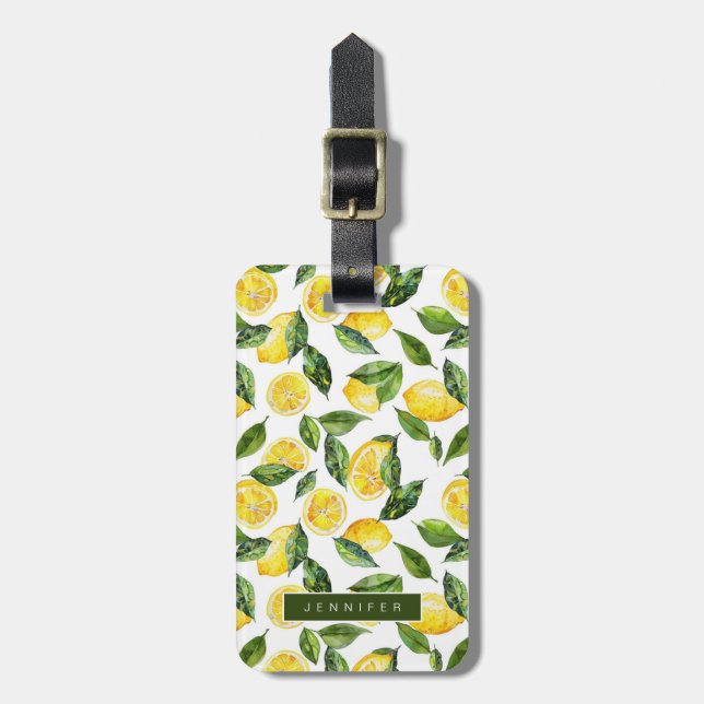 Lemons Luggage Tags (Front Vertical)