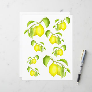 Lemons on a Branch 2 Scrapbook Paper
