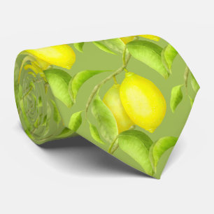 Lemons on a Branch Neck Tie
