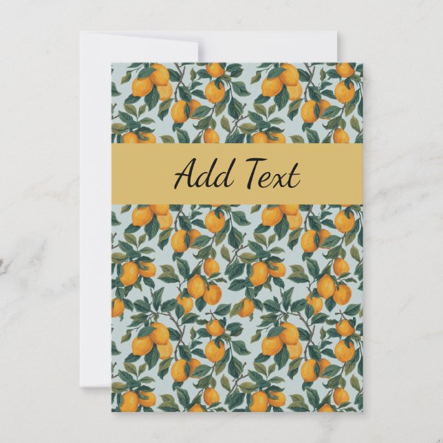 Lemons on Branches Card (Front)
