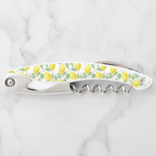 Lemons On White Corkscrew
