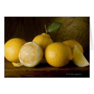 lemons on wood