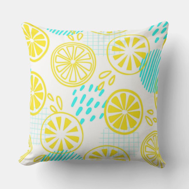 Lemons Outdoor Pillow (Front)